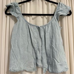 Jean crop top